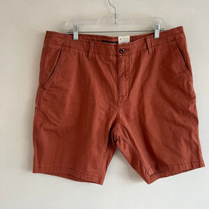 Lucky Brand Rust Red Flat Front Men’s Shorts